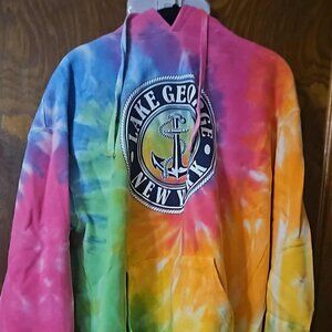 Mens size L Lake George pullover hoodie L